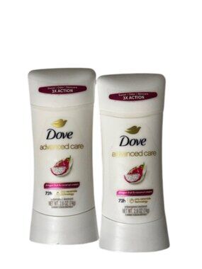 Dove Dragon Fruit & Coconut  Deodorant 2.6oz Women Aluminum Free Fresh Scent 2pk